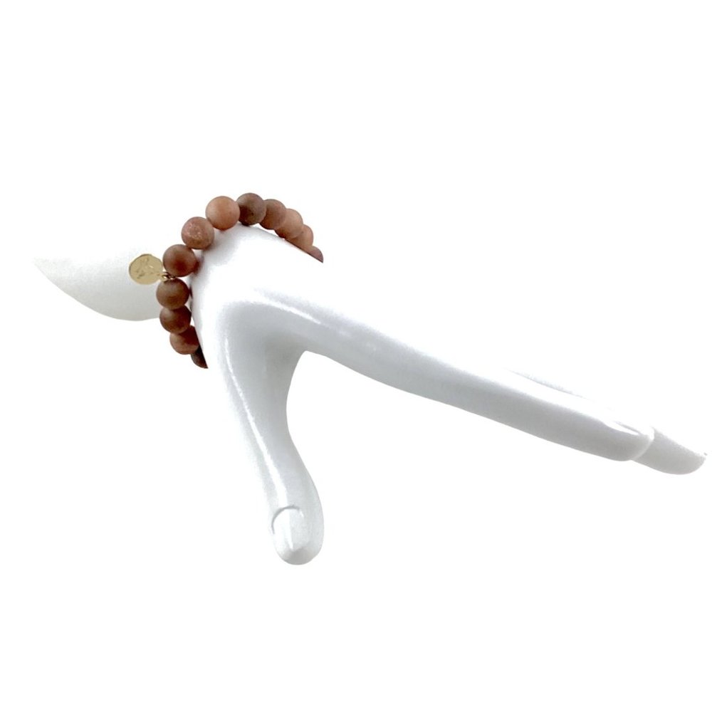 Monica Mauro Beaded Bracelet, S/M, Natural Druzy Agate, Quartz, Metaphysical - Picture 12 of 13